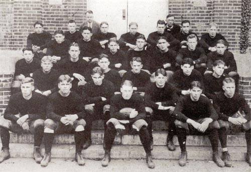 Connecticut Agricultural College's undefeated 1924 squad.
